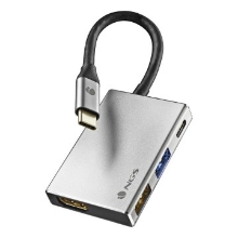 Adaptador NGS Usb-c 4 En 1: Hdmi, Usb-c, Rj45 Y Usb 3,0