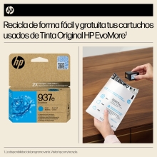 Cartucho original HP 937e cian