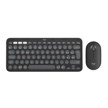 Teclado y ratón inalámbrico Logitech Pebble 2 combo negro