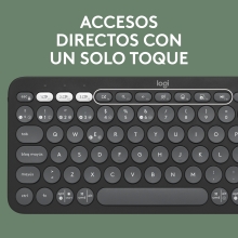 Teclado y ratón inalámbrico Logitech Pebble 2 combo negro