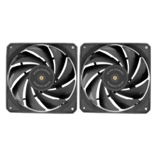 Ventilador Interno Mars Gaming Mfnclx2w Kit De Dos Fbd De Cobre 120mm Conexion Pwm negro