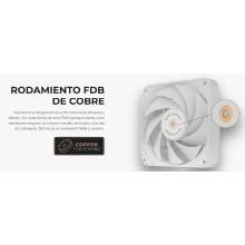 Ventilador Interno Mars Gaming Mfnclx2w Kit De Dos Fbd De Cobre 120mm Conexion Pwm blanco