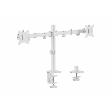 Soporte de mesa Equip 650167 17" a 32" 2 pantallas con brazo blanco
