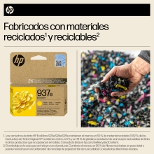Cartucho original HP 937e amarillo