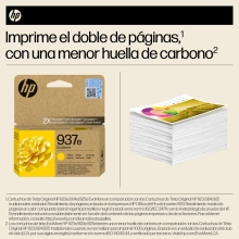 Cartucho original HP 937e amarillo