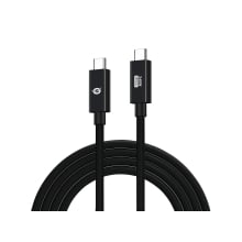 Cable USB tipo C macho/macho Conceptronic Usb 4.0 Gen 3 240w 48v 5A 40gbps E-mark 2m