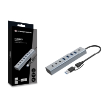 Hub Usb 3.0 Conceptronic 4xUSB-A / 3xUSB-C conexión USB-C / A