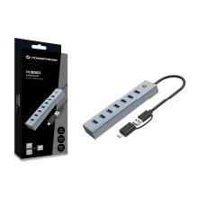 Hub Usb 3.0 Conceptronic 7xUSB-A conexión USB-C / A