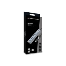 Hub Usb 3.0 Conceptronic 7xUSB-A conexión USB-C / A