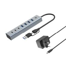 Hub Usb 3.0 Conceptronic 4xUSB-A / 3xUSB-C conexión USB-C / A con alimentación