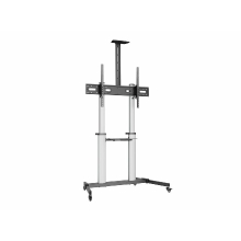 Soporte de suelo con ruedas Equip para pantallas de 60-100" plata