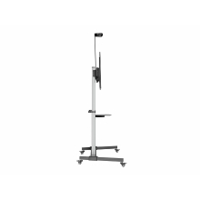 Soporte de suelo con ruedas Equip para pantallas de 60-100" plata