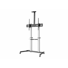 Soporte de suelo con ruedas Equip para pantallas de 60-100" plata