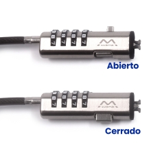 Cable seguridad Ewent Nano con combinación