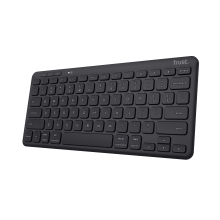 Teclado inalámbrico Trust Lyra compacto y multidispositivo negro