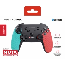 Gamepad Trust Gxt1246 Muta Para Nintendo Switch Con Controles De Mov. Y Respuesta De Vibraci Blu-red