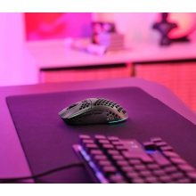 Ratón inalámbrico Trust Gxt 929bk Helox Ultraligero, Iluminacion led con respiración negro