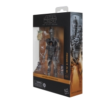Figura hasbro star wars: the mandalorian the black series ig - 12 & grogu