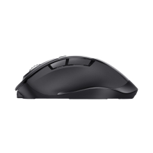 Ratón inalámbrico Trust Fyda Wireless recargable con forma curva negro