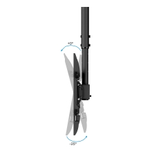 Soporte Techo TooQ LPCE1186TSLI-B Pantallas 43-86" 485-925mm Negro