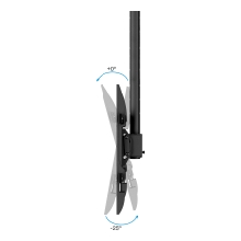 Soporte Techo TooQ LPCE1186TSLI-XL-B Pantallas 43-86" XL 1090-1690mm Negro