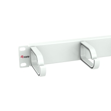 Panel Organizador De Cables 1u Para Armario Rack 10" Color Gris Claro (ral 7035)