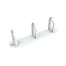 Panel Organizador De Cables 1u Para Armario Rack 10" Color Gris Claro (ral 7035)