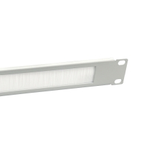 Panel Pasacables Con Cepillo Armario Rack 10" Color Gris Claro (ral 7035)