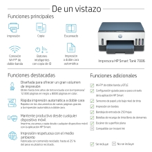 Multifunción inyección HP inkjet smart tank 7005 wifi duplex