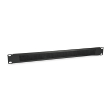 Panel pasacables con cepillo Equip 1U Con Barra De Soporte Rack19" negro
