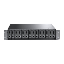 Chasis De Montaje En Bastidor Rack Tp-link Tl-fc1420 14 BahÃ­as Para Convertidores De Medios