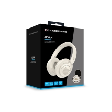 Auriculares Bluetooth Conceptronic Alvah02c Bt 5.4 Cancelacion De Ruido Bat. 30h Microfono Jack 3.5mm