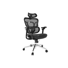 Silla De Oficina Ergonomica Equip 651051 Premium Color Negro Tapiceria Malla 5 Posiciones