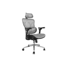 Silla De Oficina Ergonomica Equip 651050 Premium tapiceria Malla 5 Posiciones gris