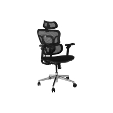 Silla De Oficina Ergonomica Equip 651050 Premium tapiceria Malla 5 Posiciones negro