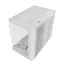 Caja MicroATX Mars Gaming Mcfusionm Cristal Curvado Blanco