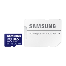 Memoria microSD Samsung Pro Plus 256GB V30 + adaptador