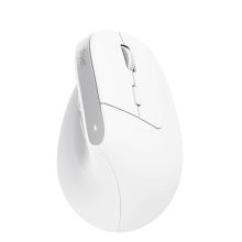 Ratón inalámbrico Trust Ergo Bayo II+ ergonómico vertical carga USB-C blanco