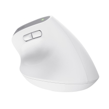 Ratón inalámbrico Trust Ergo Bayo II+ ergonómico vertical carga USB-C blanco
