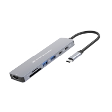 Docking Usb-c 7-in-1 Conceptronic Donn28g 1xHDMI 4k 2xUSB-A 3.0 2xUSB-C Pd 100W 1xSD 1xMICROSD