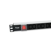 Regleta Alimentación Rack 19" 1u 12 Tomas Iec C13 Con Interruptor Cable 1.8m