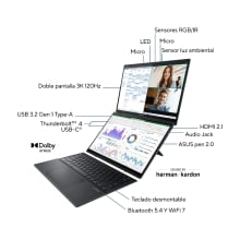 ASUS Zenbook Duo ux8406ca-pz152w Ultra 9 285h 14" táctil 32GB 1TB W11