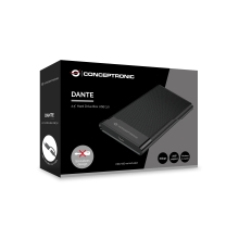 Caja externa Conceptronic DANTE06B 2.5" USB tipo C 3.1 negro