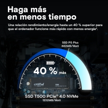 Disco SSD Crucial T500 500GB M.2 PCIe 4.0 NVMe