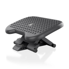 Reposapiés AISENS inclinable y altura ajustable negro