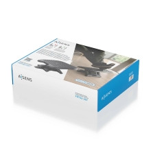 Reposapiés AISENS inclinable y altura ajustable negro