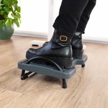 Reposapiés Tooq confort ajustable gris