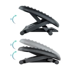 Reposapiés Tooq ajustable confort negro