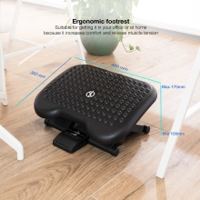 Reposapiés Tooq ajustable confort negro