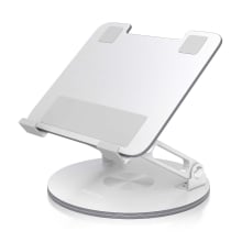Soporte de sobremesa AISENS ajustable giratorio para portátil/tablet 7"-13" plata